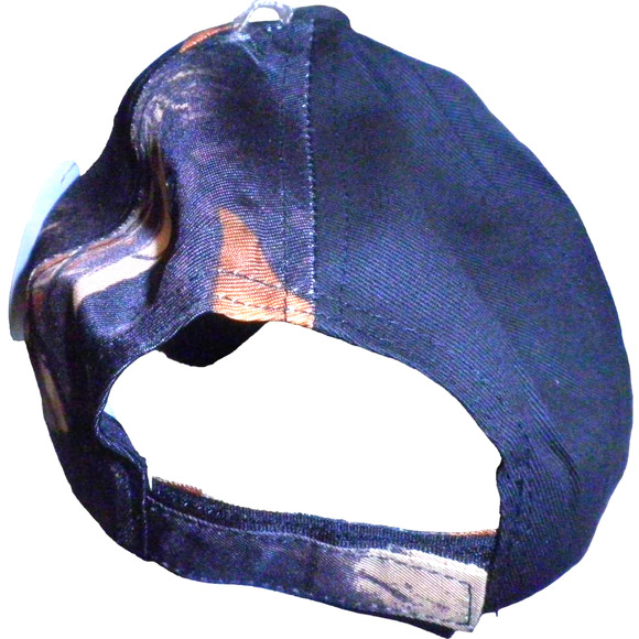 Embroidered Browning Fishing Baseball Cap, Camo/Browns, Strapback, Trucker Hat - Picture 4 of 5